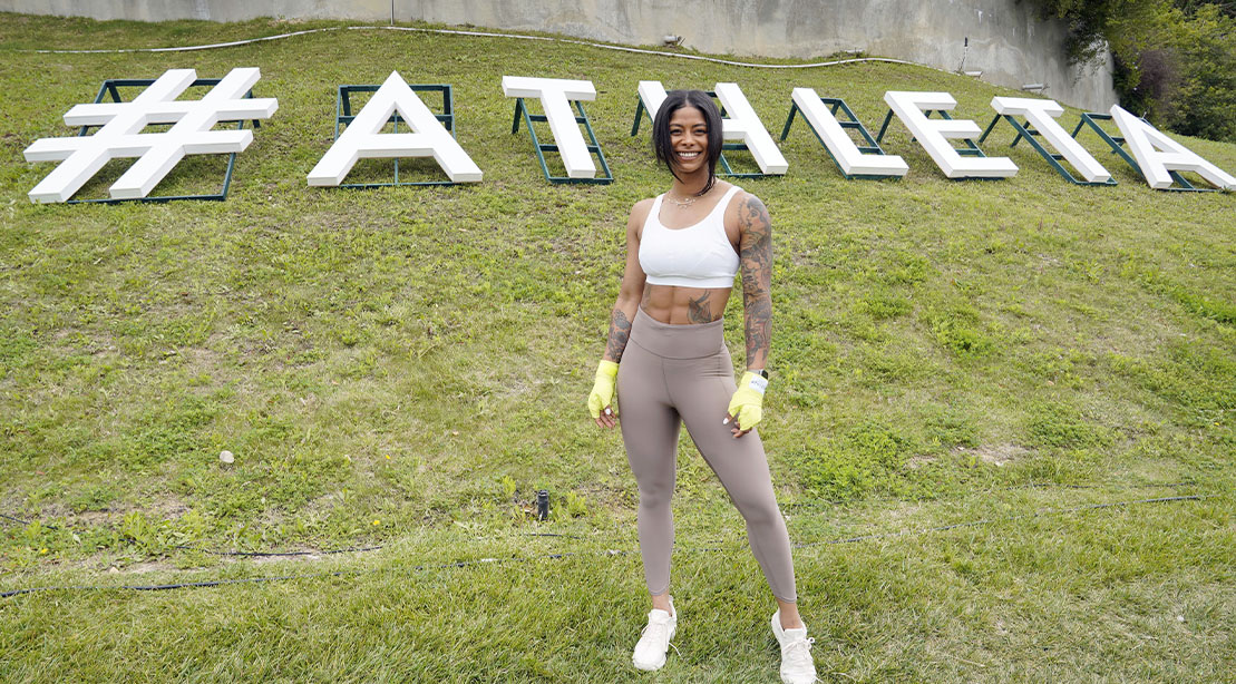 Massy Arias showing her summer body